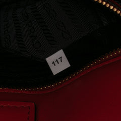 Soft Calf Trimmed Saffiano Lux Open Convertible Tote