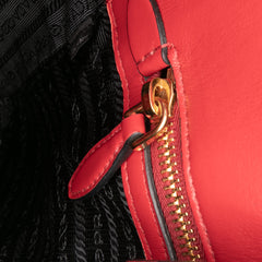 Soft Calf Trimmed Saffiano Lux Open Convertible Tote