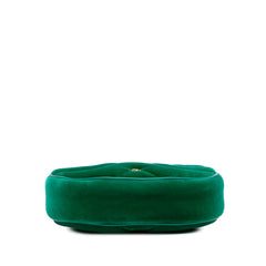 Mini GG Marmont Matelasse Velvet Torchon Half Moon Bag