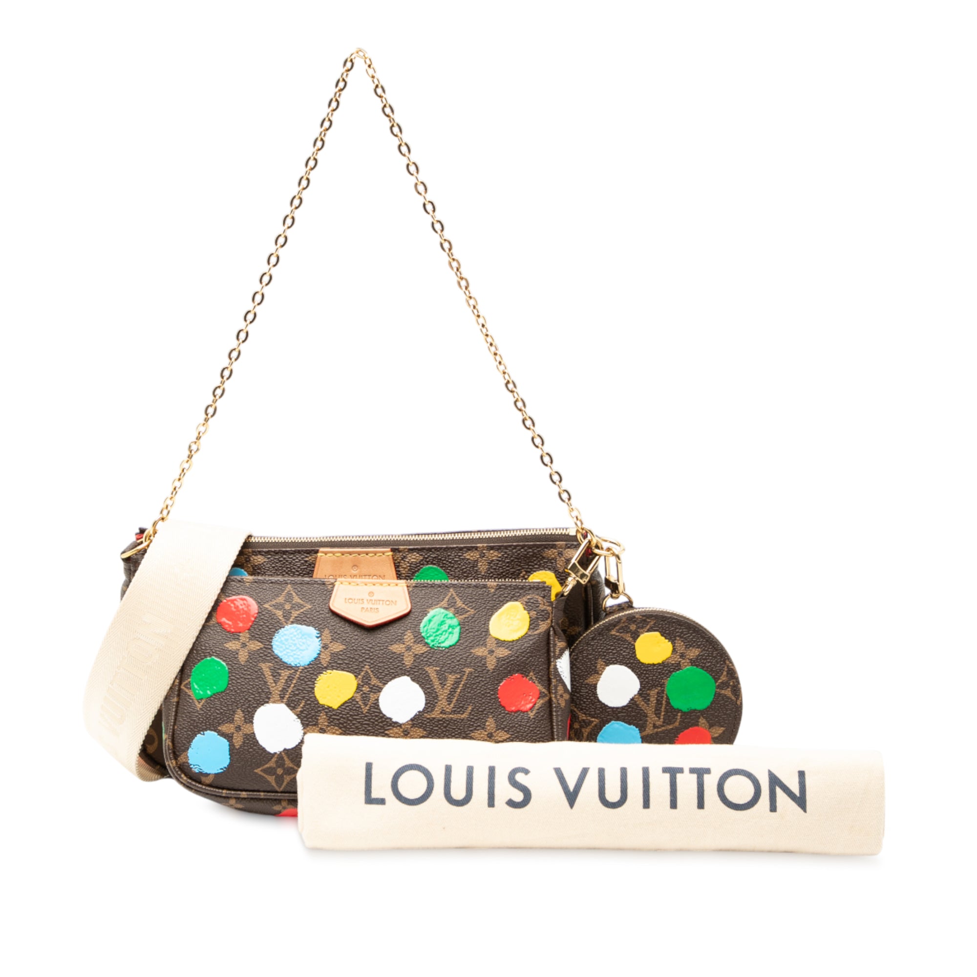 Yayoi Kusama Monogram Painted Dots Multi Pochette Accessoires