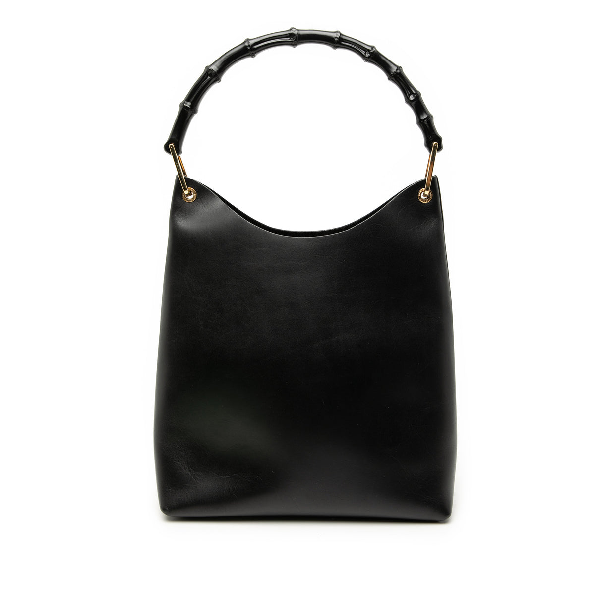Leather Bamboo Shoulder Bag