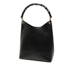 Leather Bamboo Shoulder Bag