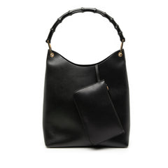 Leather Bamboo Shoulder Bag
