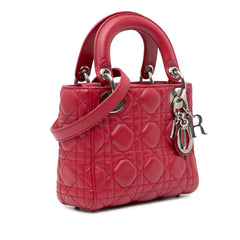 Mini Lambskin Cannage Lady Dior