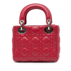 Mini Lambskin Cannage Lady Dior