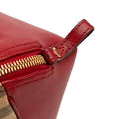 Small Haymarket Check Coated Canvas Blaze Satchel
