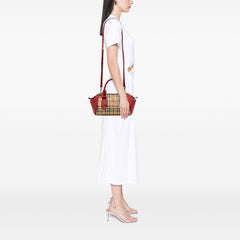 Small Haymarket Check Coated Canvas Blaze Satchel