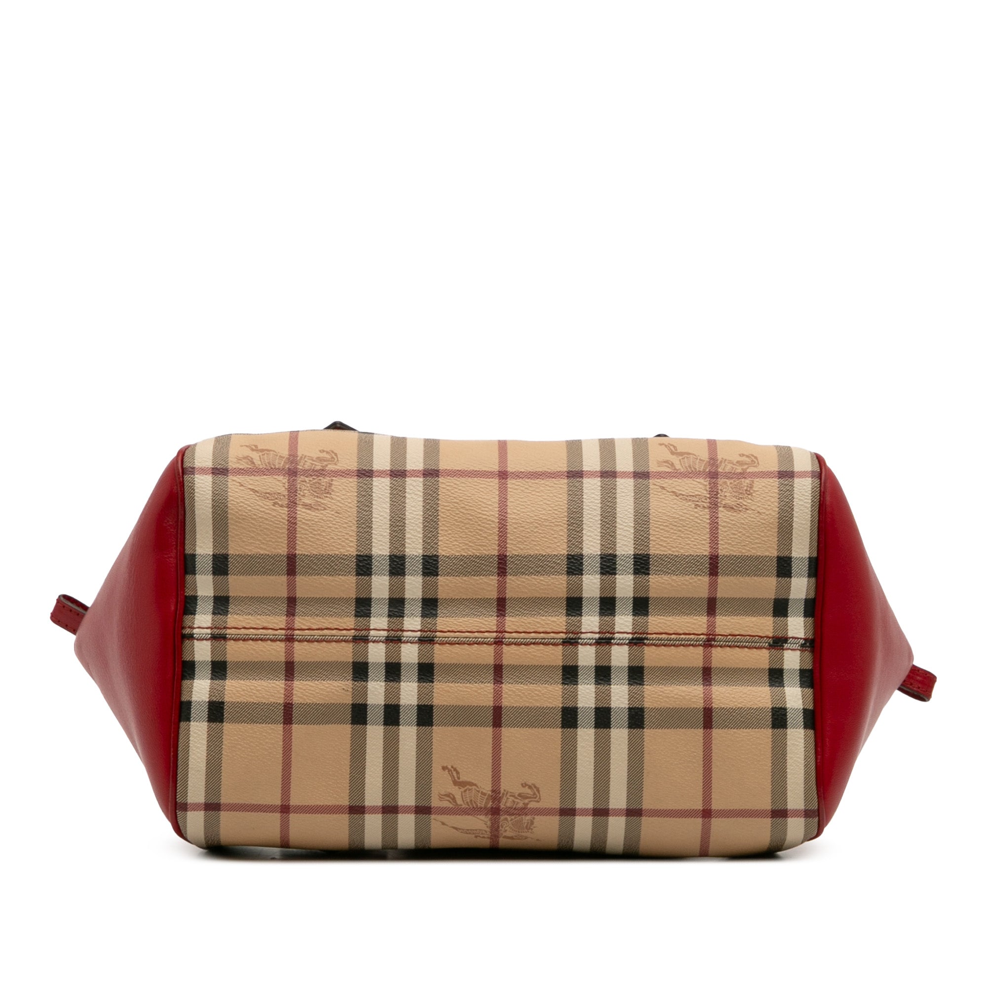 Small Haymarket Check Coated Canvas Blaze Satchel