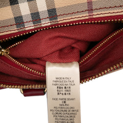 Small Haymarket Check Coated Canvas Blaze Satchel