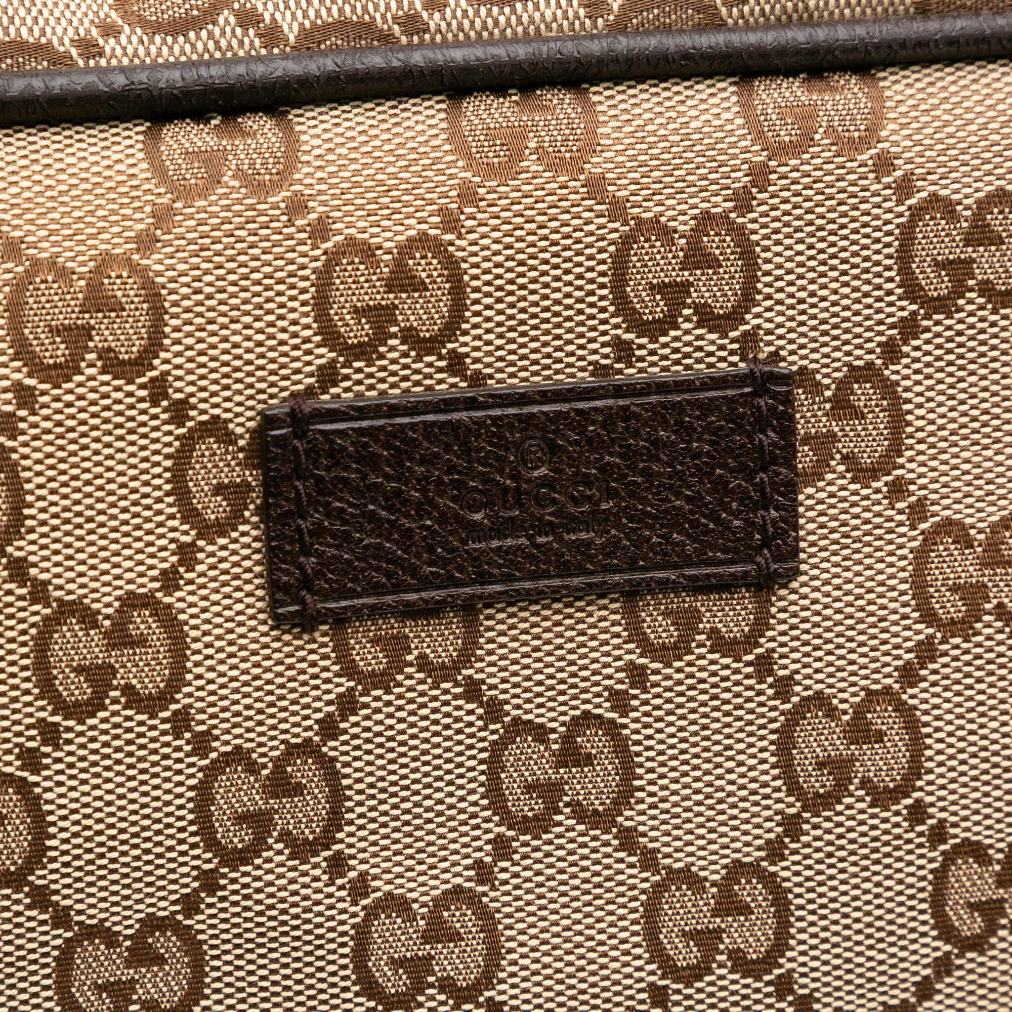 GG Canvas Web Duffle Bag