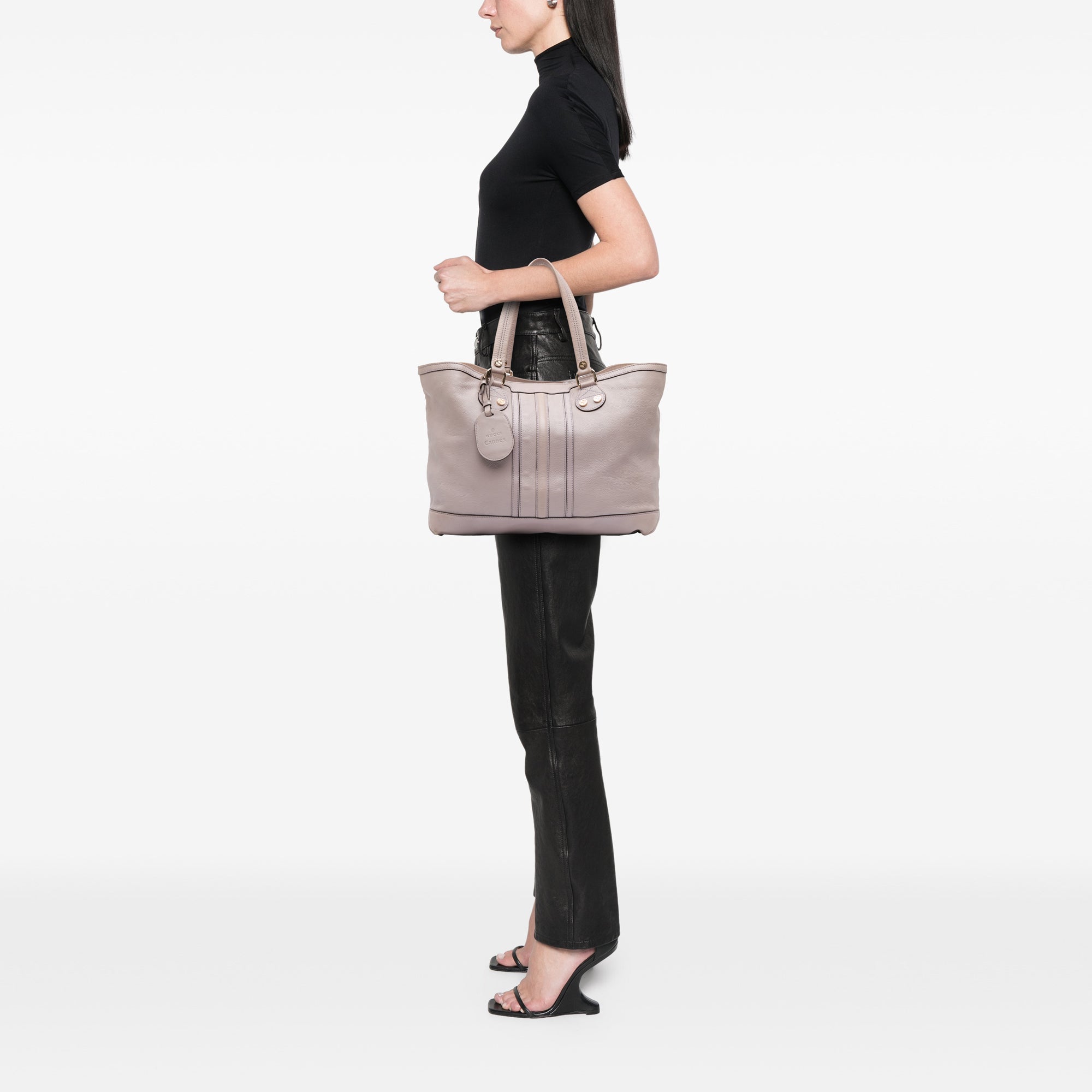 Large Pebbled Calfskin Sunset Tote