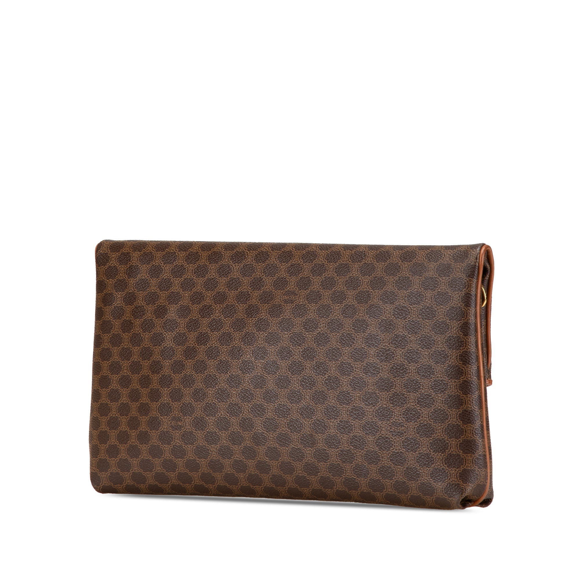 Macadam Coated Canvas Clutch