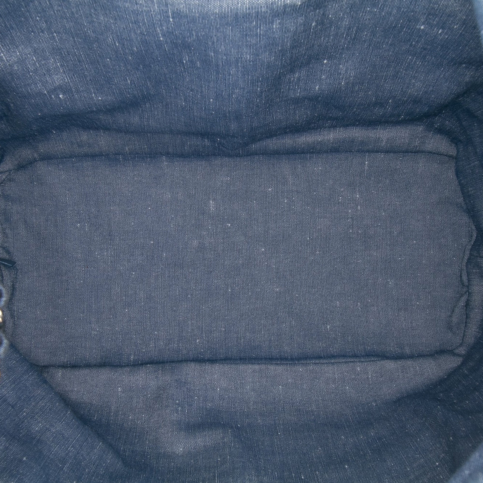 Quilted Denim Medallion Backpack