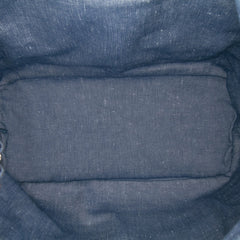 Quilted Denim Medallion Backpack