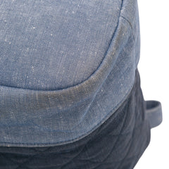 Quilted Denim Medallion Backpack