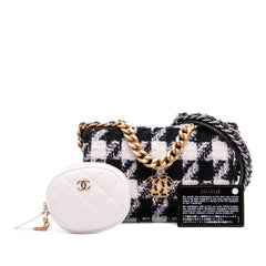 Houndstooth Tweed 19 Wallet On Chain