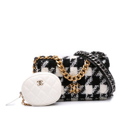 Houndstooth Tweed 19 Wallet On Chain