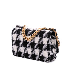 Houndstooth Tweed 19 Wallet On Chain