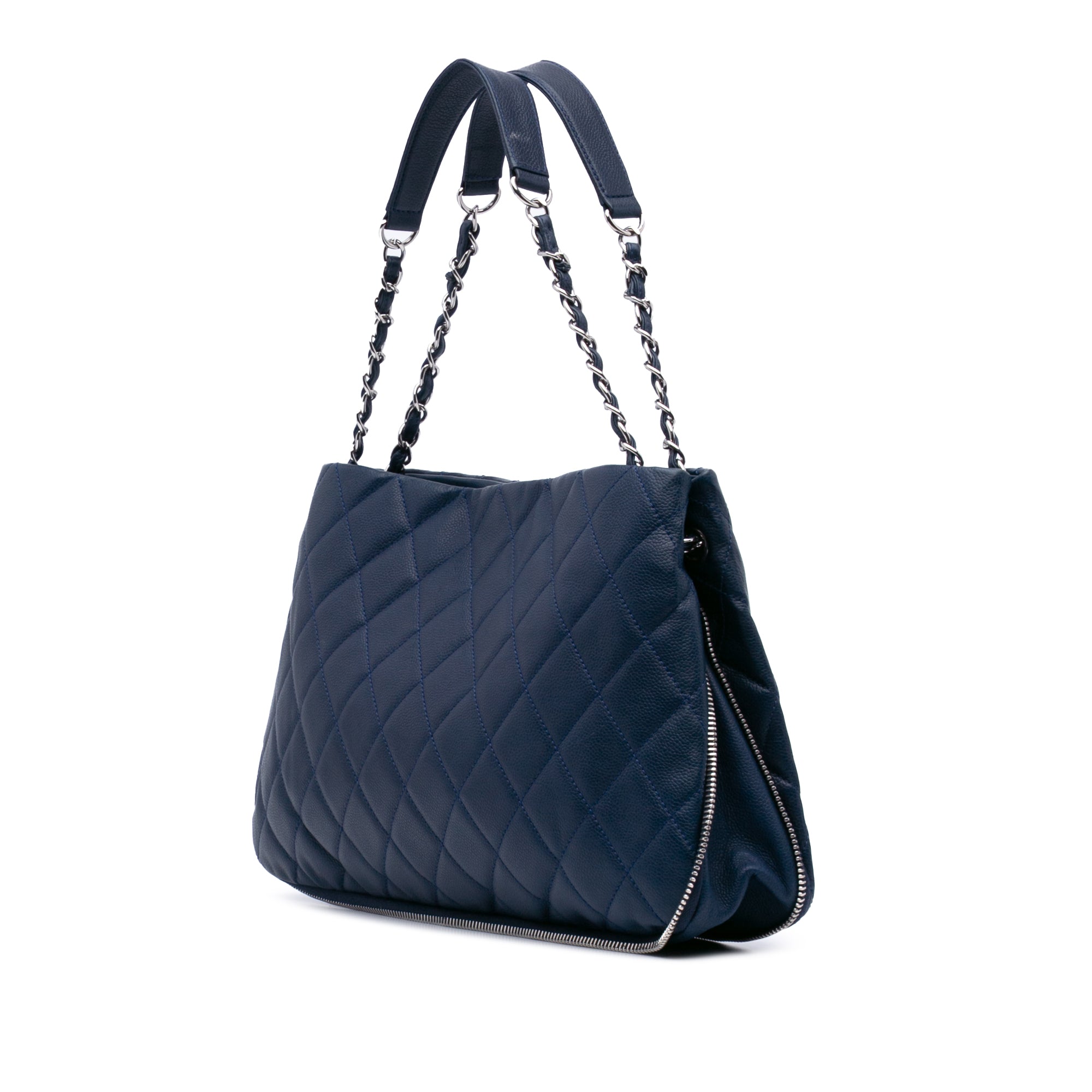 CC Quilted Caviar Expandable Tote