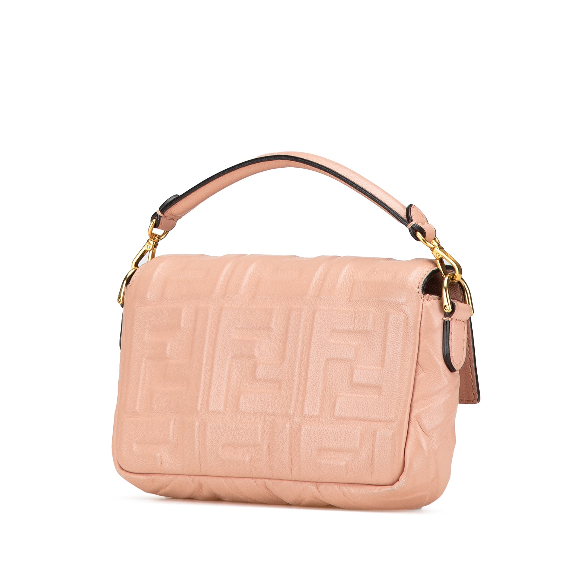 Mini Embossed Zucca Baguette Satchel