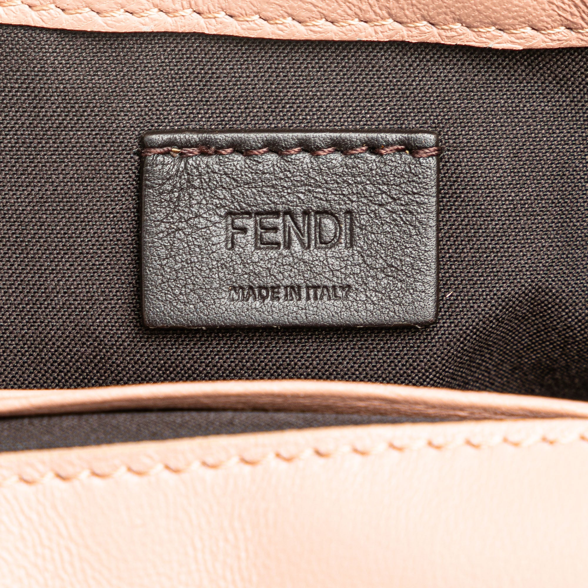 Mini Embossed Zucca Baguette Satchel