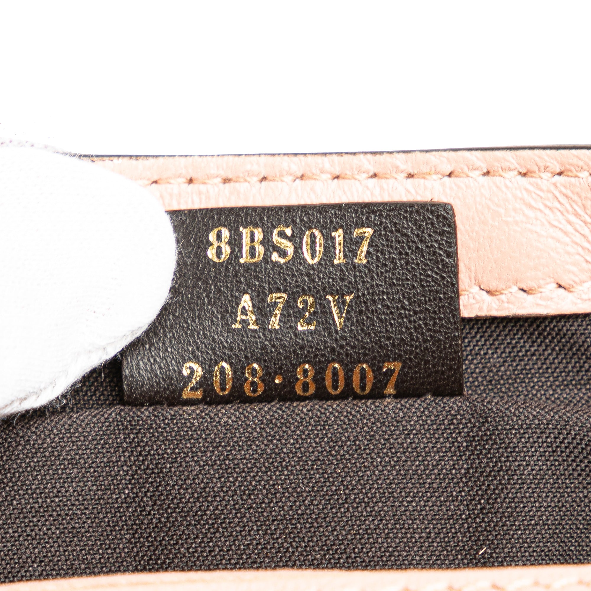 Mini Embossed Zucca Baguette Satchel