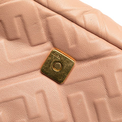 Mini Zucca Embossed Leather Baguette Satchel