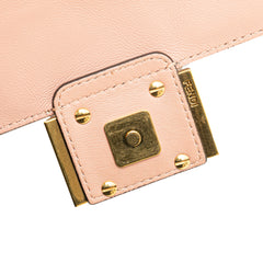 Mini Zucca Embossed Leather Baguette Satchel