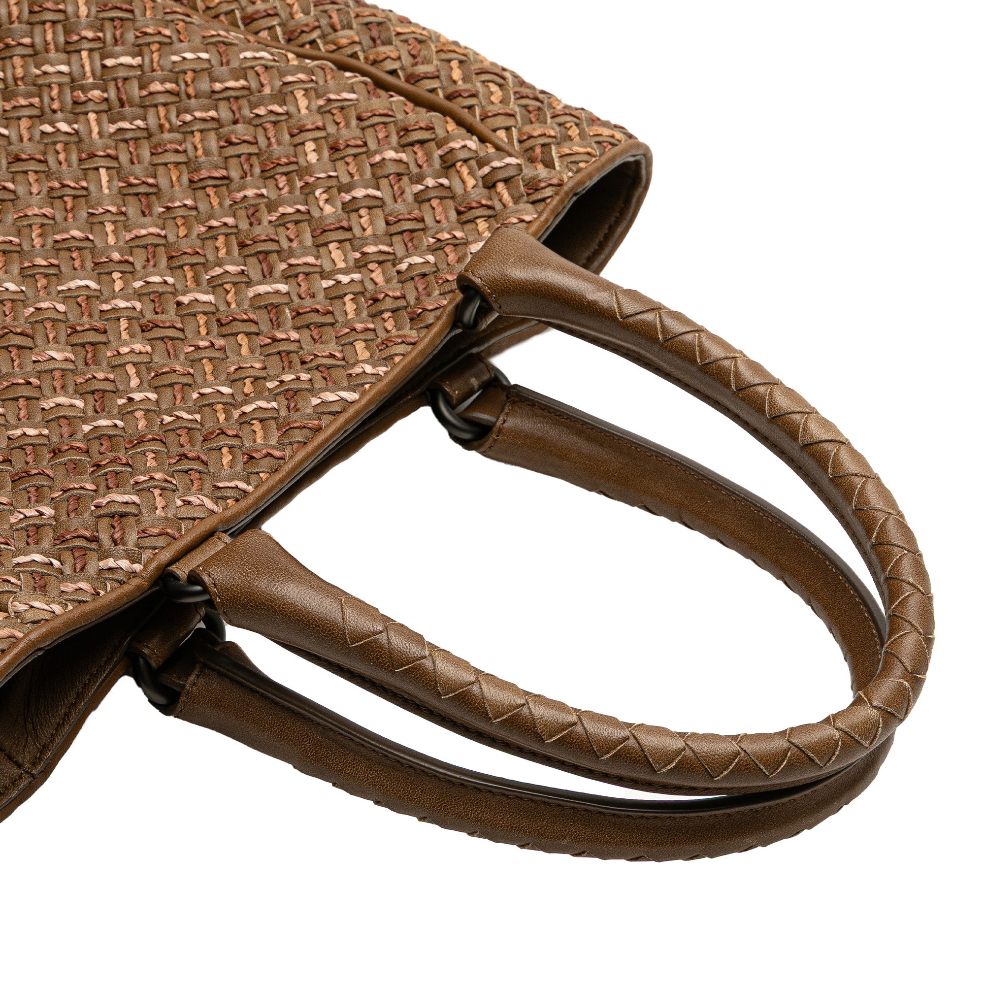 Calfskin Intrecciato Paglia Tote