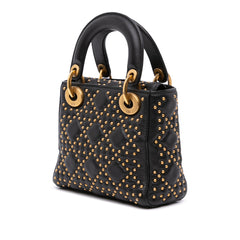 Mini Lambskin Cannage Studded Supple Lady Dior