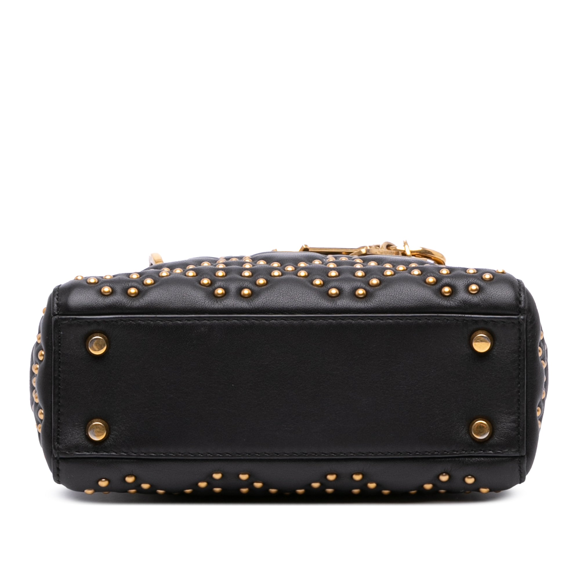 Mini Lambskin Cannage Studded Supple Lady Dior