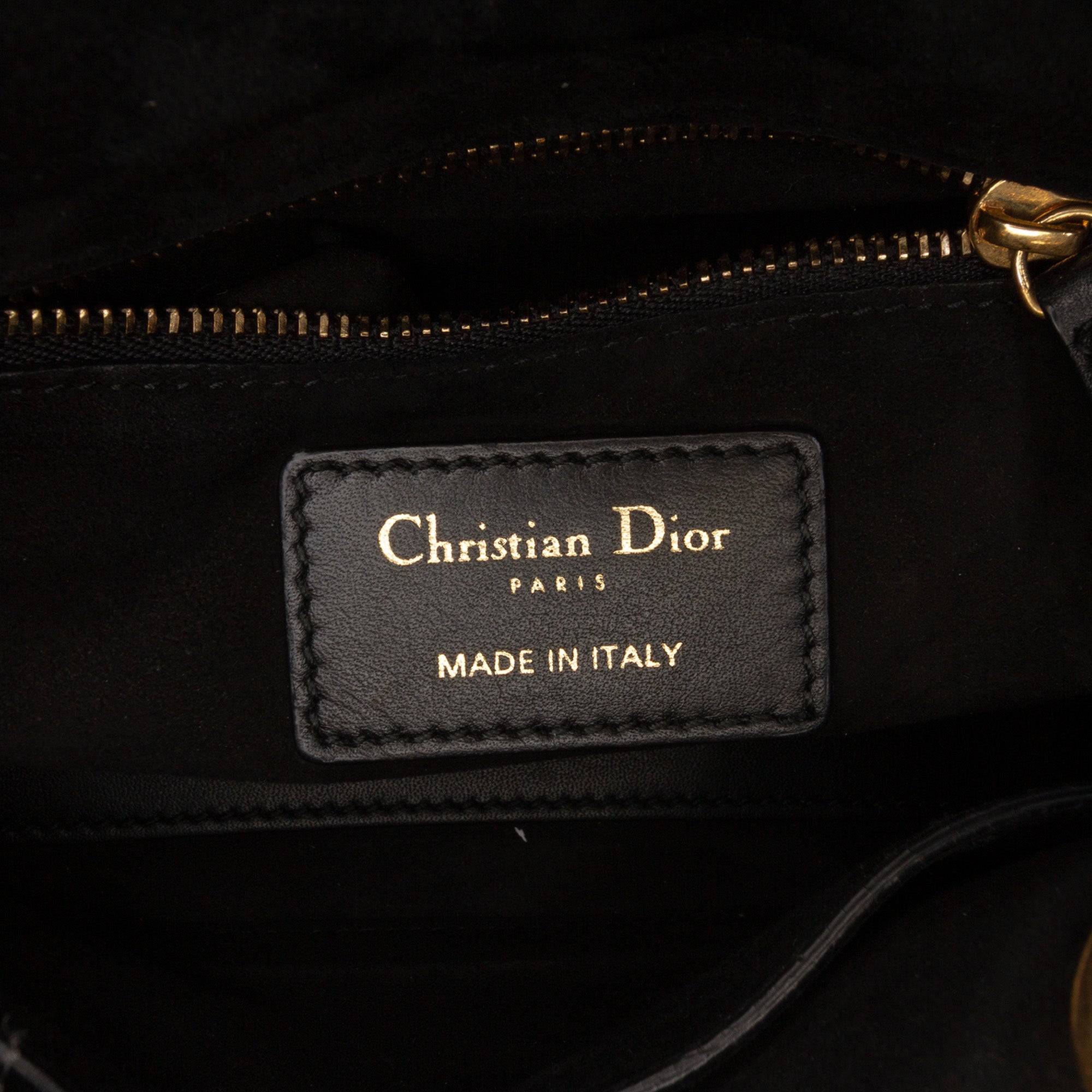 Mini Lambskin Cannage Studded Supple Lady Dior