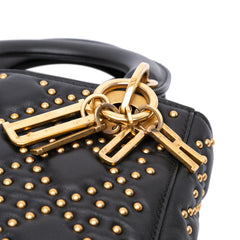 Mini Lambskin Cannage Studded Supple Lady Dior