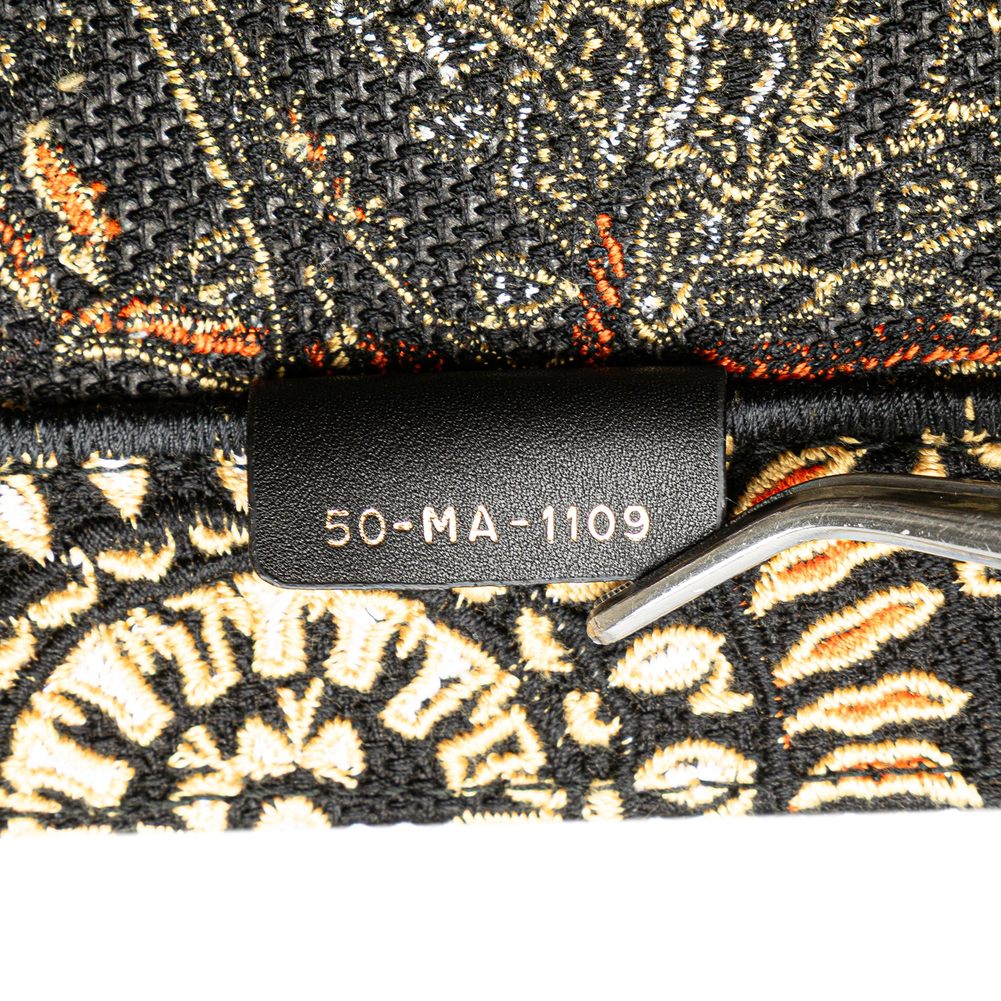 Large Canvas Embroidered Dior Animals Giraffe Book Tote