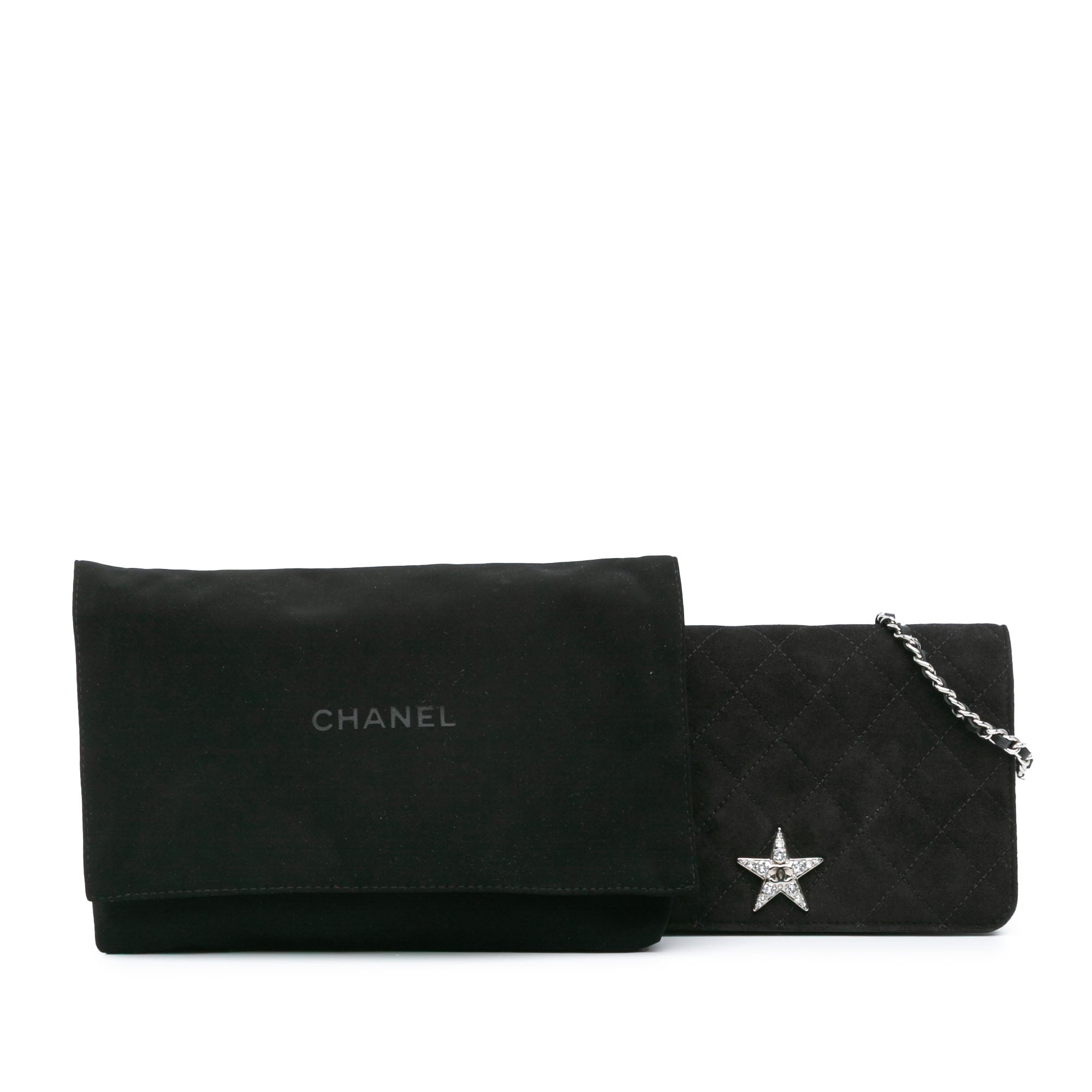 Quilted Suede Cocostellar Wallet on Chain