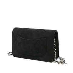 Quilted Suede Cocostellar Wallet on Chain