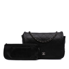 CC Quilted Lambskin Full Flap Wallet on Chain