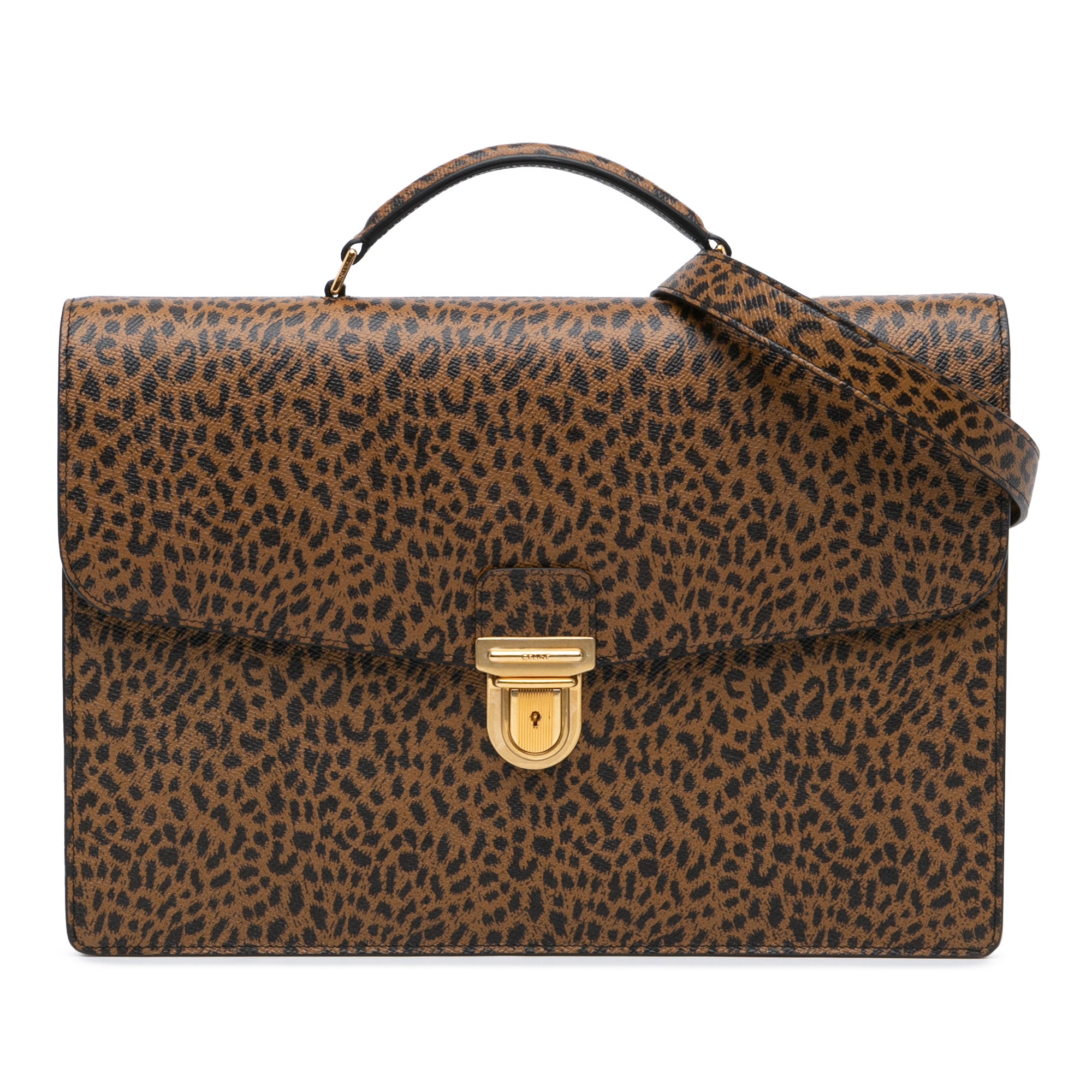 Small Leopard Business Bag