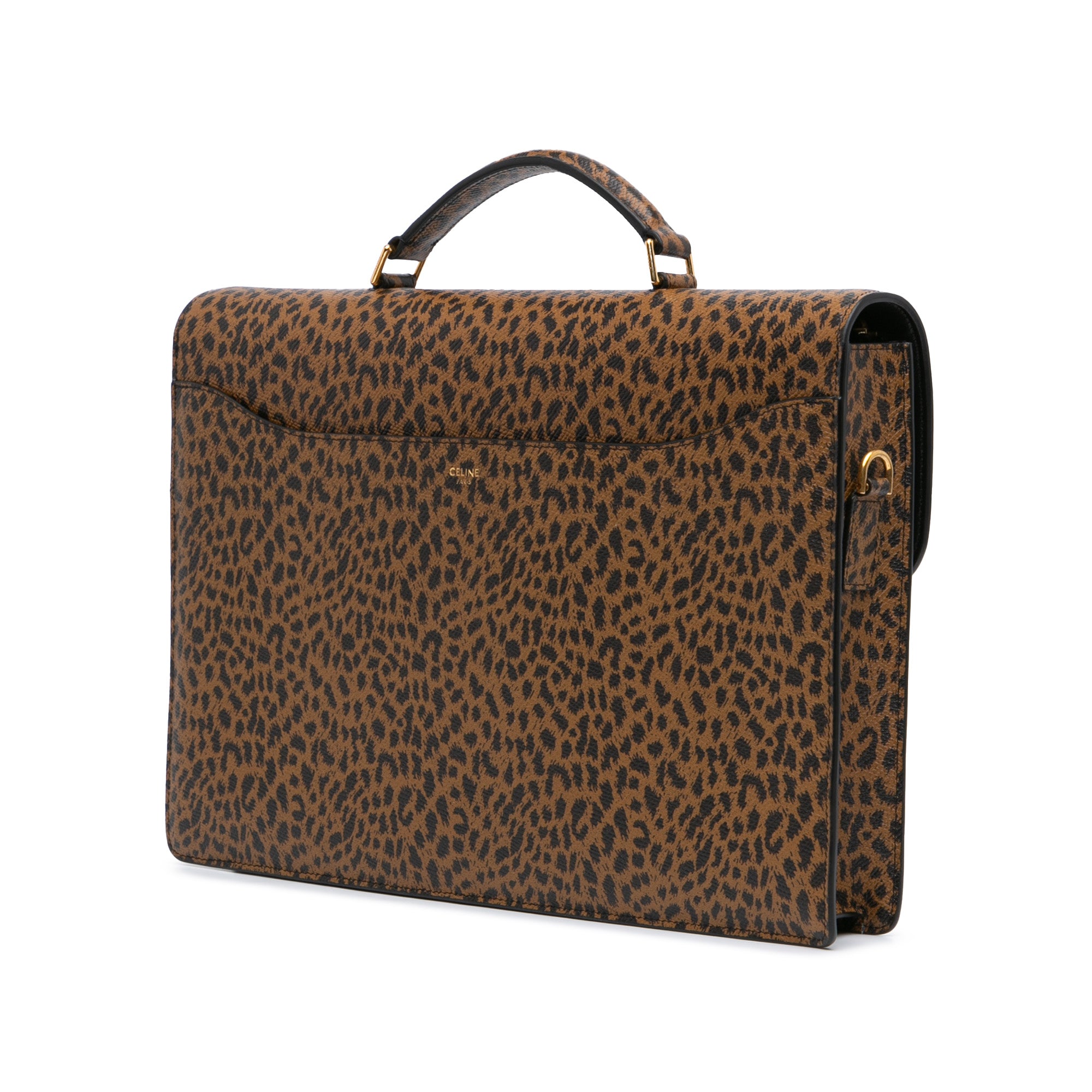 Small Leopard Business Bag