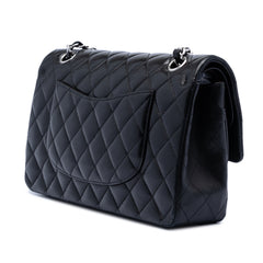 Medium Classic Lambskin Double Flap