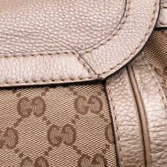 GG Canvas Bella Flap Satchel