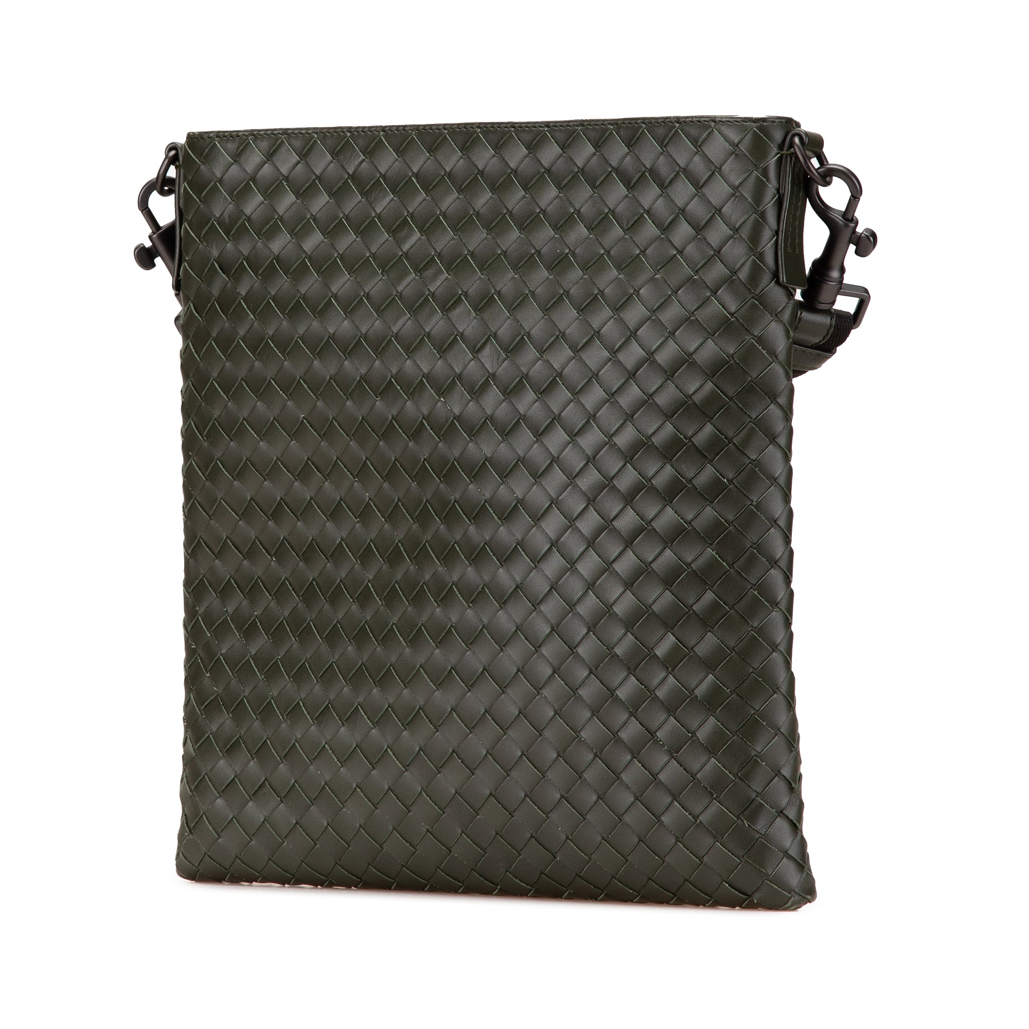 Leather Intrecciato Crossbody