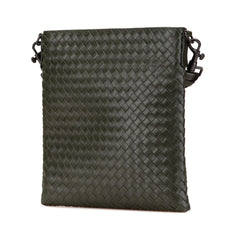 Leather Intrecciato Crossbody