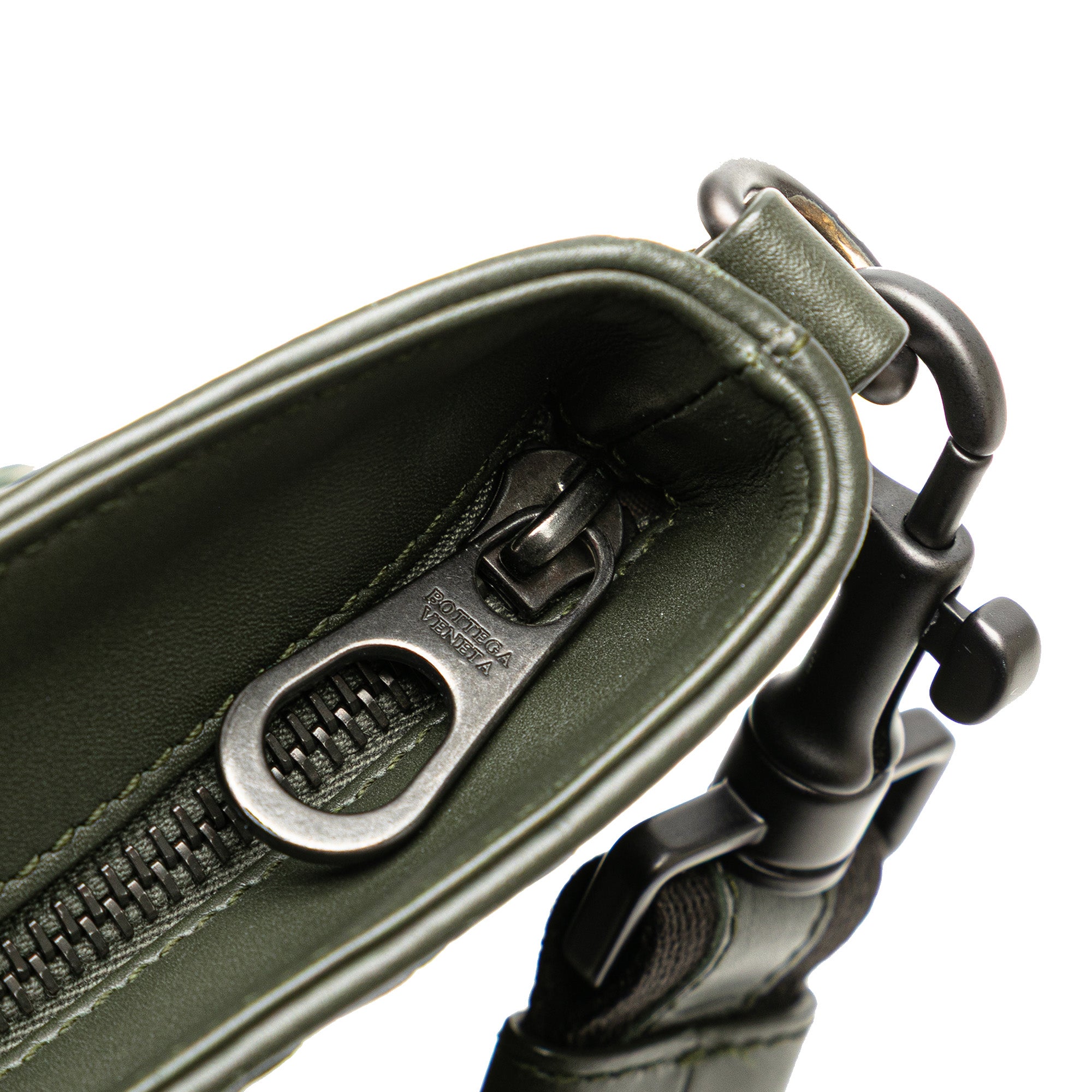 Leather Intrecciato Crossbody