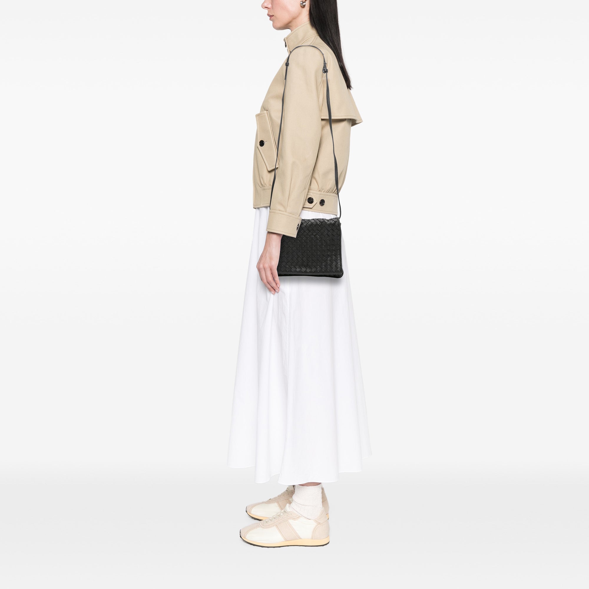 Nappa Intrecciato Flap Crossbody