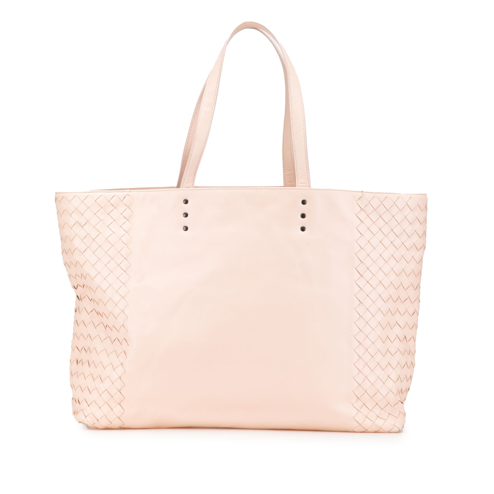 Leather Intrecciato Tote