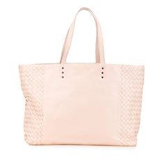 Leather Intrecciato Tote