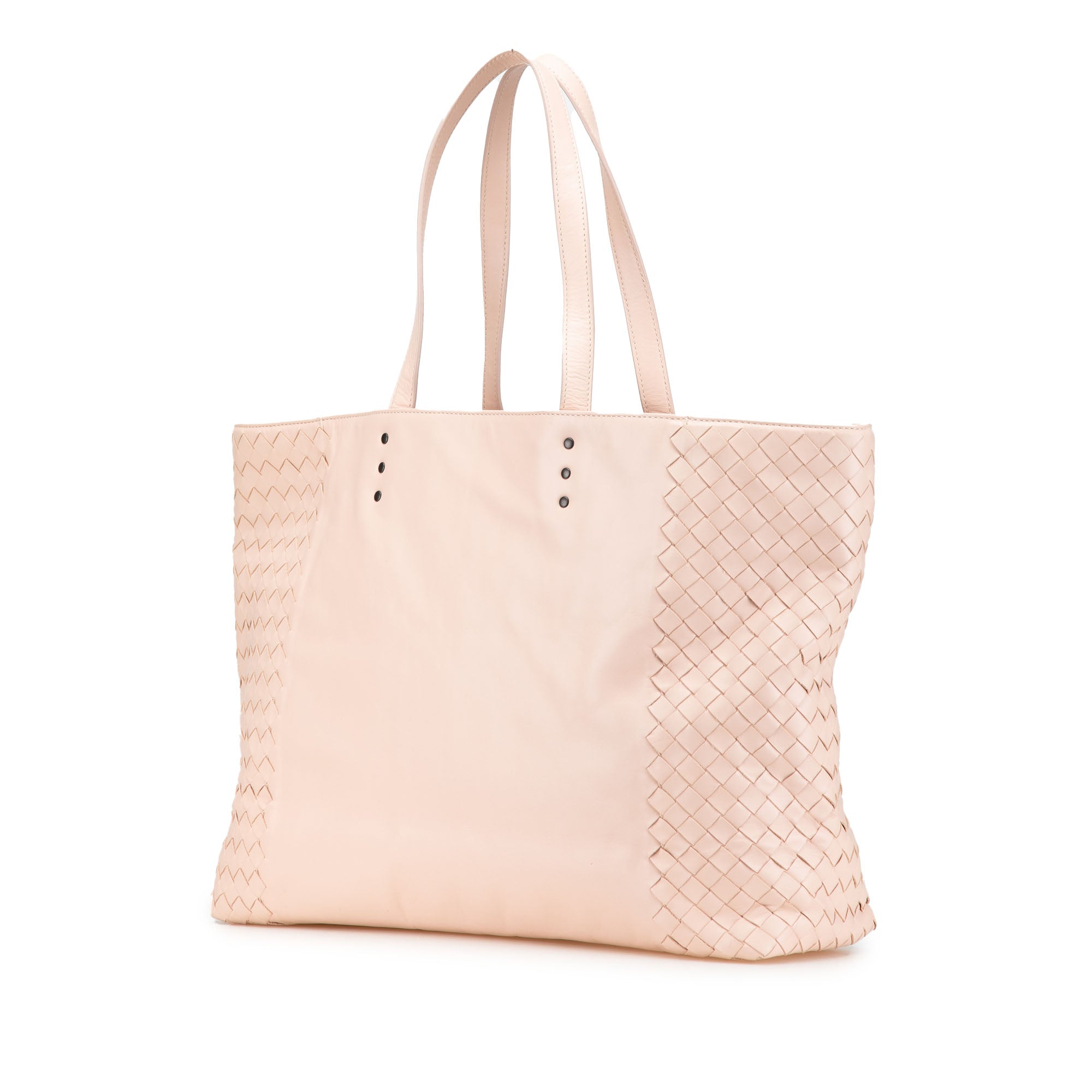 Leather Intrecciato Tote