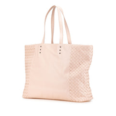 Leather Intrecciato Tote