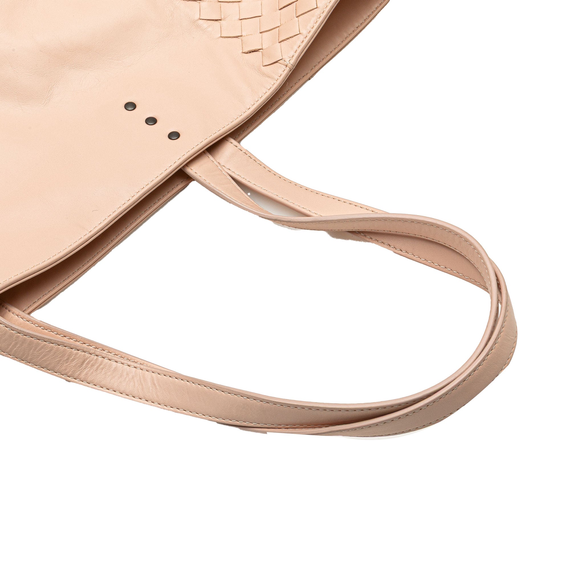 Leather Intrecciato Tote